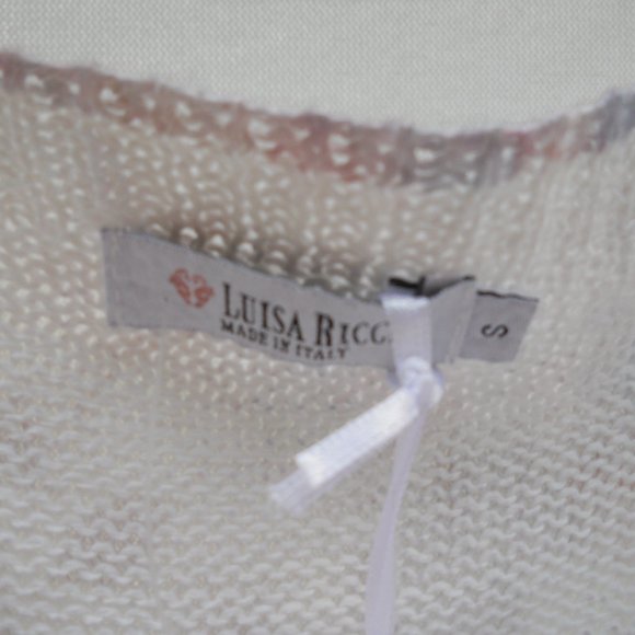 Luisa Ricci Knit Vest Sweater Italy S Sleeveless NWT - Picture 3 of 7